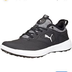Puma Ignite Malibu Black and White Athletic Golf Shoes